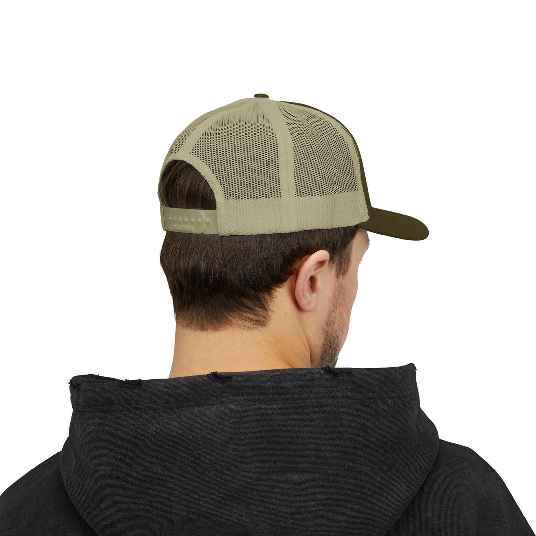 Black Flag - Wear What Matters Snapback Trucker Cap | Outdoor Adventure Hat, Gift for Nature Lovers, Casual Style, Everyday Wear, Camping Accessory