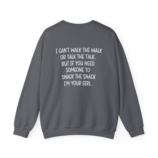 Walk the Talk Crew Neck, Relatable Anxiety Humor Sweatshirt