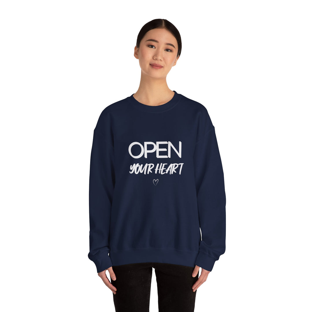 Open Your Heart Crew Neck, Gentle Strength Emotional Awareness