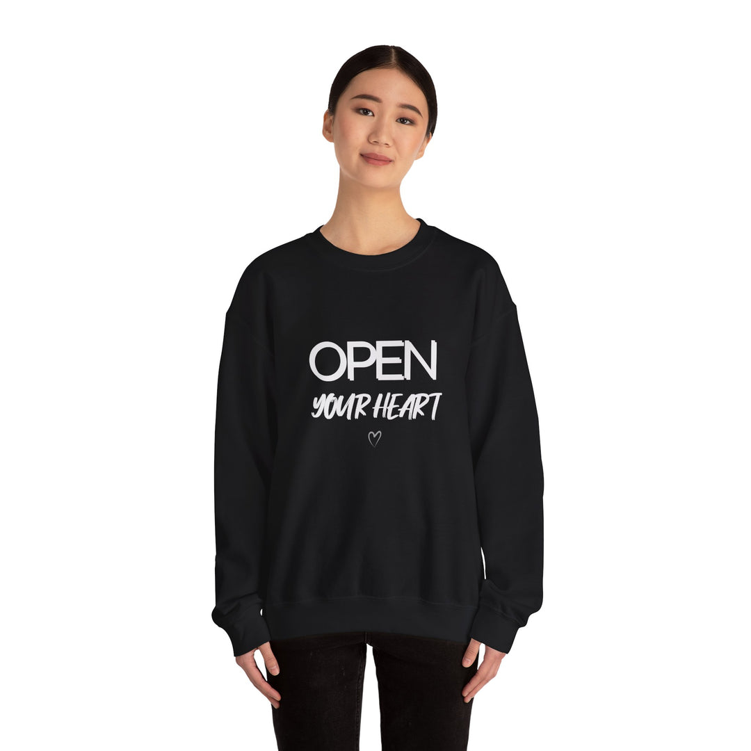 Open Your Heart Crew Neck, Gentle Strength Emotional Awareness