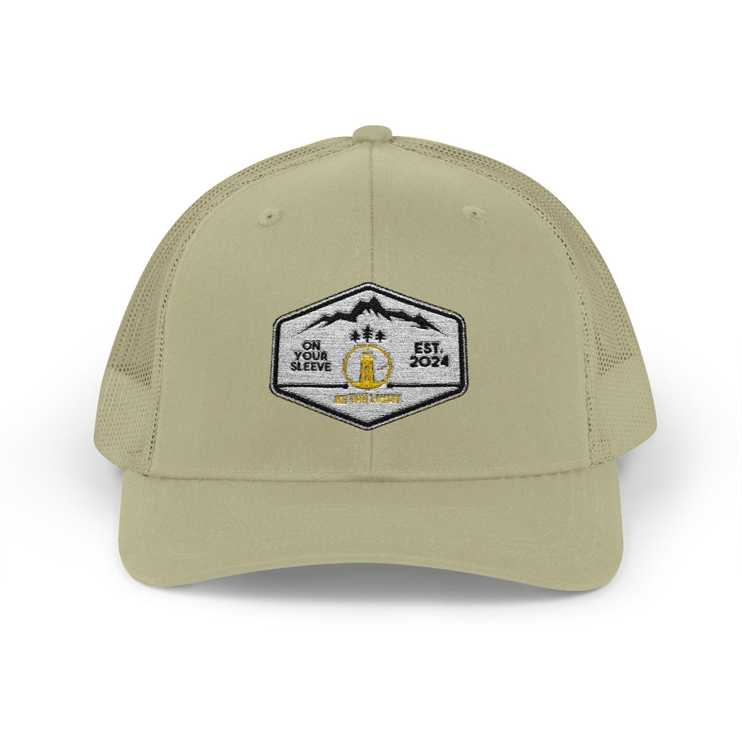 Be The Light - Trucker Hat - Leave Your Mark on Others | Snapback Trucker Cap | Outdoor Adventure Hat, Gift for Nature Lovers, Casual Style, Everyday Wear, Camping Accessory