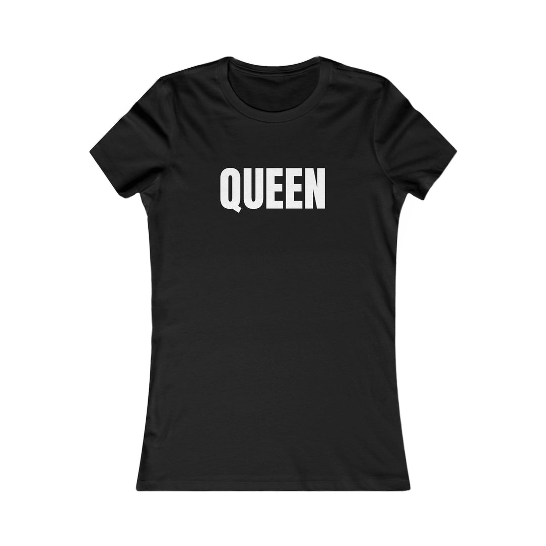 "Queen" Graphic Tee, Stylish Women's Shirt, Gift for Her, Casual Wear, Birthday Gift, Affirmation Top, Trendy Fashion Tee