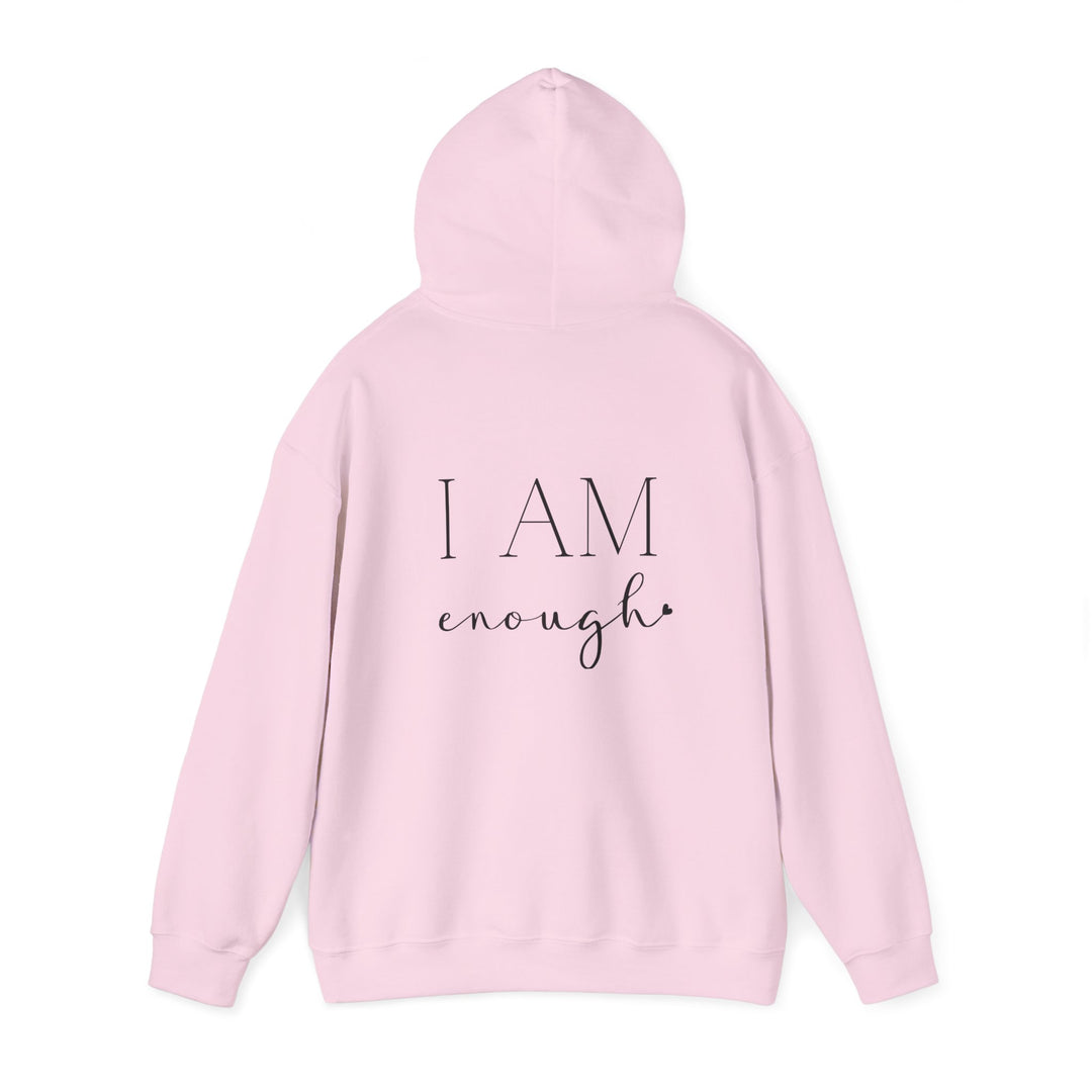 I am Enough Empowerment Hoodie Jacket and Self-Love Graphic Outerwear