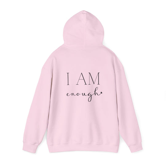 I am Enough Empowerment Hoodie Jacket and Self-Love Graphic Outerwear