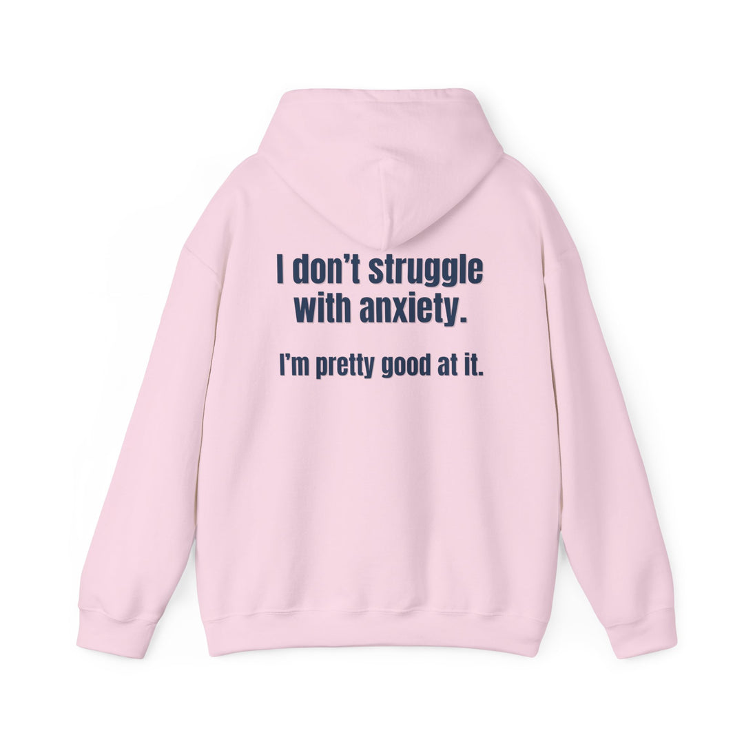 Anxiety Expert Hoodie, Self-Aware Humor Mental Health Apparel