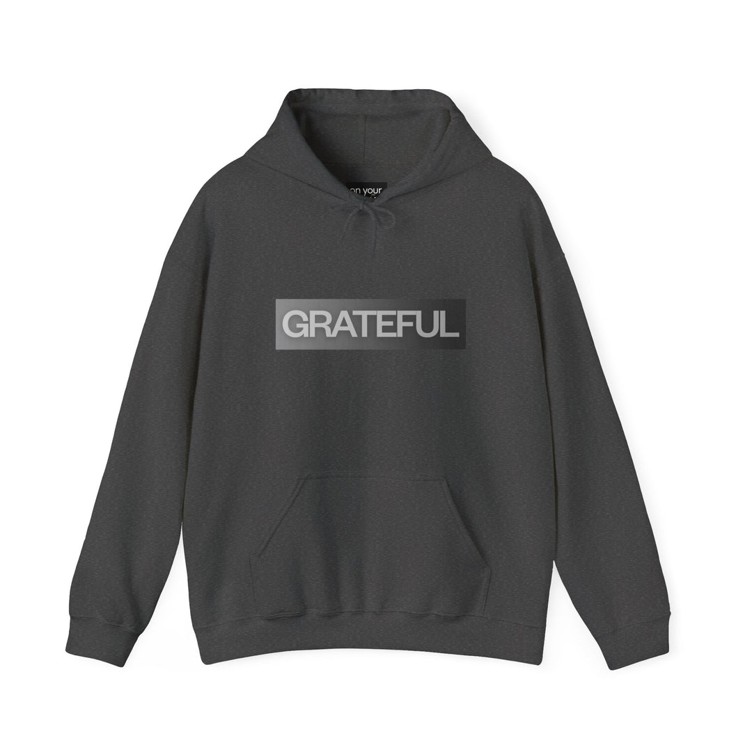Grateful Heart Hoodie Jacket, Positive Affirmation Outerwear Gift