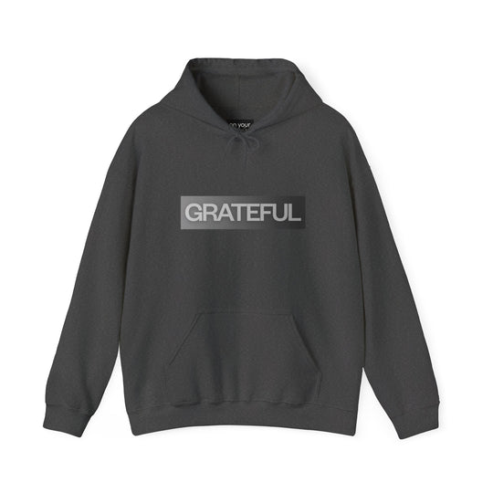 Grateful Heart Hoodie Jacket, Positive Affirmation Outerwear Gift