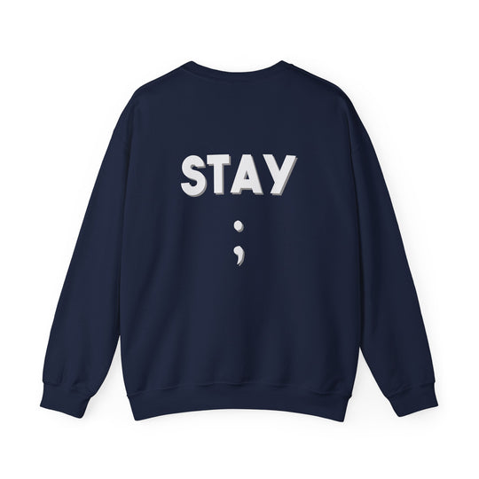 Stay Semicolon Hoodie,Resilience Mental Health Support Apparel