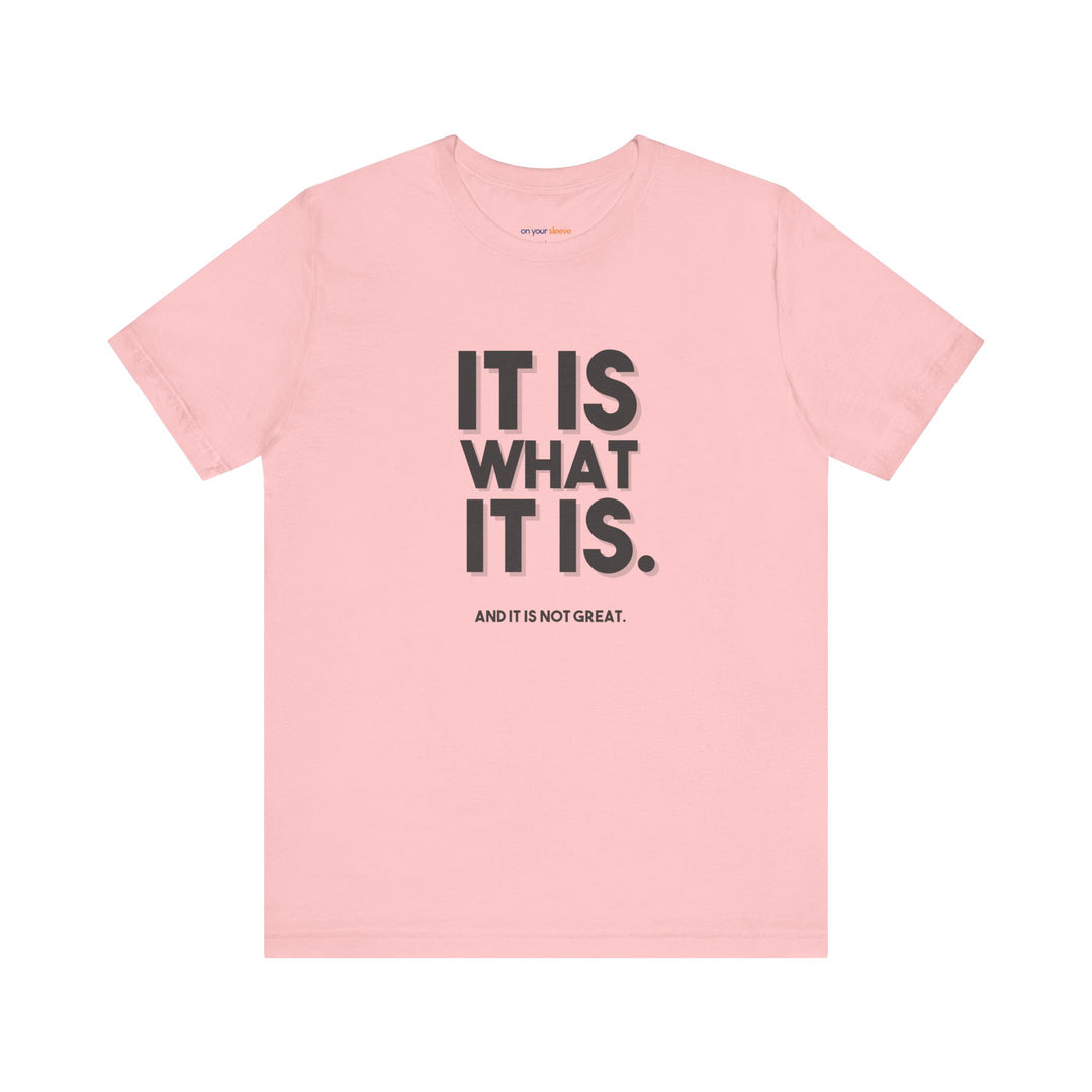 It Is What It Is, And It Is Not Great - Humor - T-Shirt