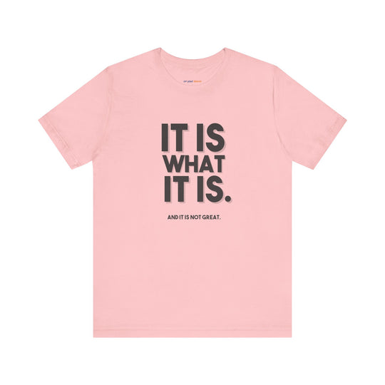 It Is What It Is, And It Is Not Great - Humor - T-Shirt