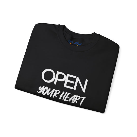 Open Your Heart Crew Neck, Gentle Strength Emotional Awareness