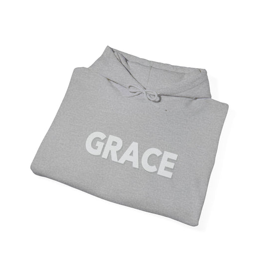 Grace Script Hoodie Jacket with Elegant Inspirational Design