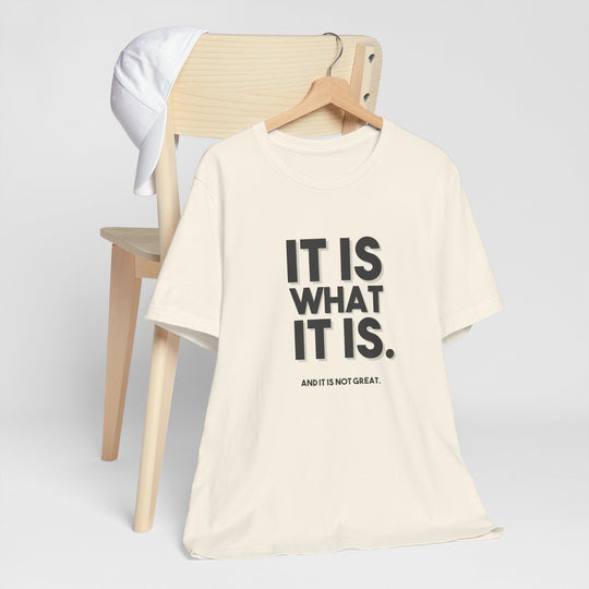 It Is What It Is, And It Is Not Great - Humor - T-Shirt