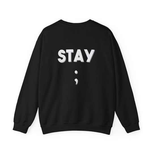 Stay Semicolon Hoodie,Resilience Mental Health Support Apparel