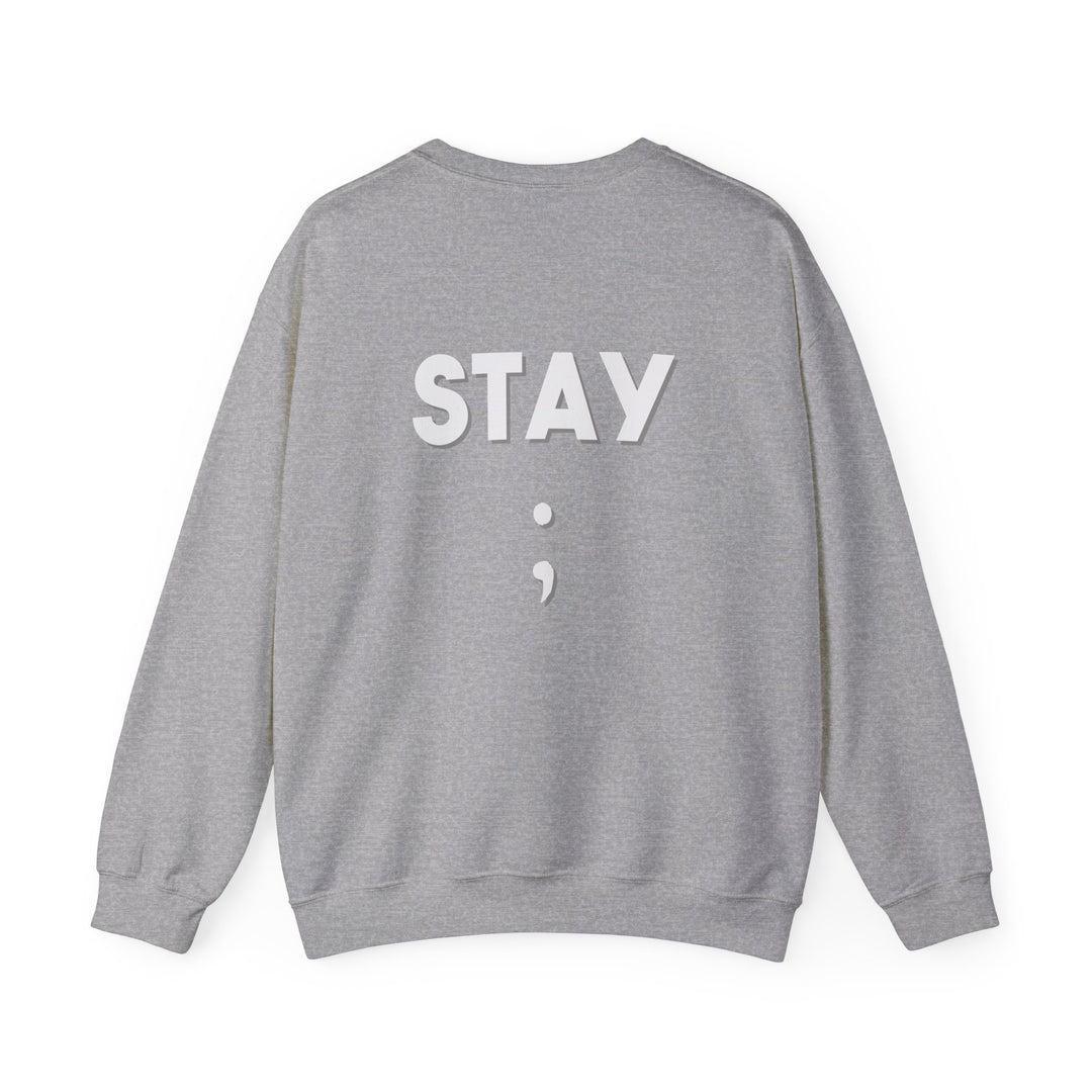 Stay Semicolon Hoodie,Resilience Mental Health Support Apparel