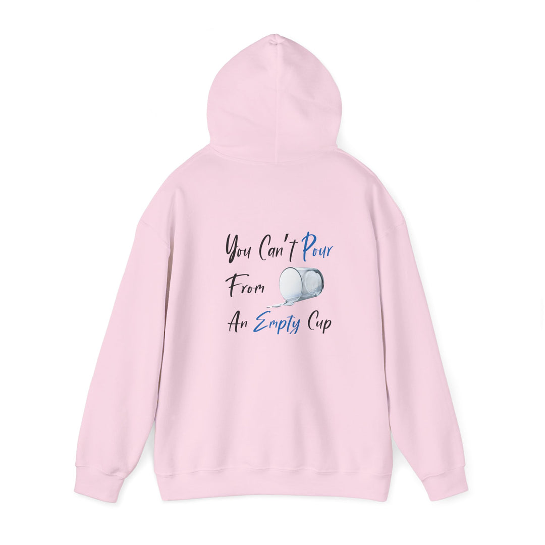 Empty Cup Hoodie, Self-Care Reminder Jacket
