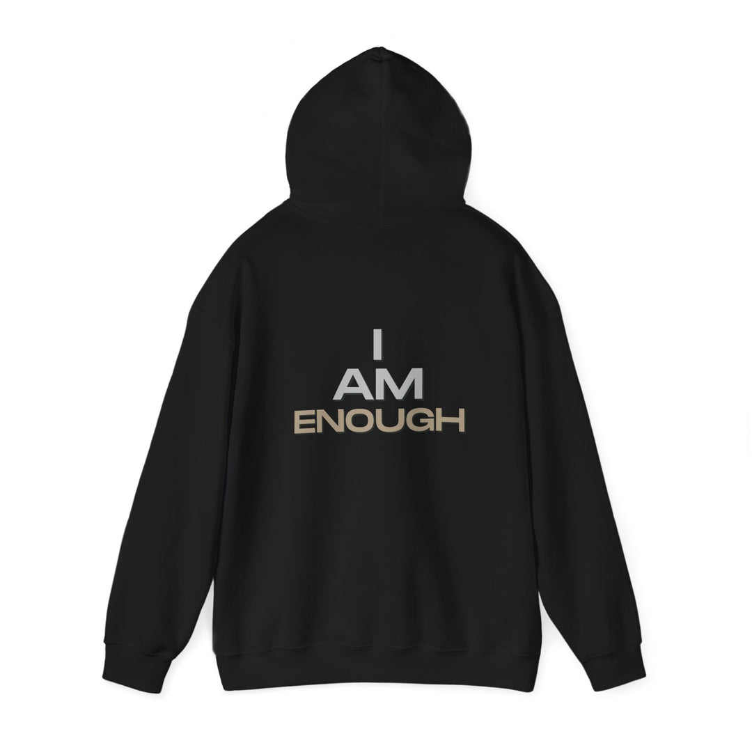 I am Enough Empowerment Hoodie Jacket and Self-Love Graphic Outerwear