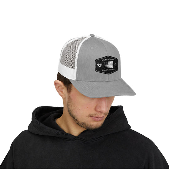 Black Flag - Wear What Matters Snapback Trucker Cap | Outdoor Adventure Hat, Gift for Nature Lovers, Casual Style, Everyday Wear, Camping Accessory