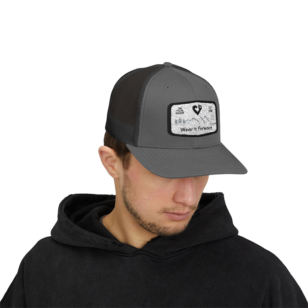 Wear It Forward - Mental Health Awareness Snapback Trucker Cap | Outdoor Adventure Hat, Gift for Nature Lovers, Casual Style, Everyday Wear, Camping Accessory