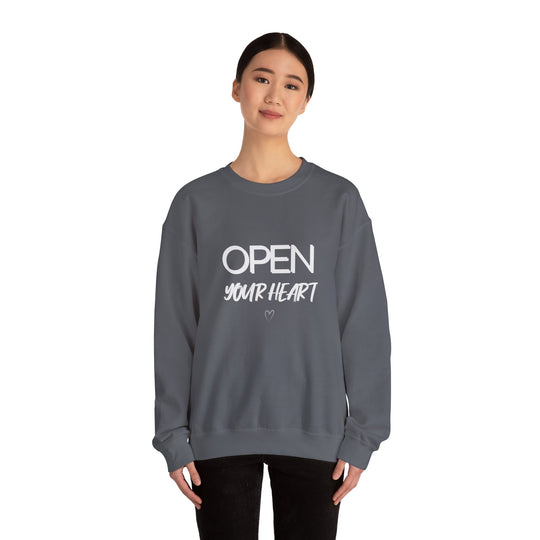 Open Your Heart Crew Neck, Gentle Strength Emotional Awareness