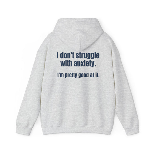 Anxiety Expert Hoodie, Self-Aware Humor Mental Health Apparel
