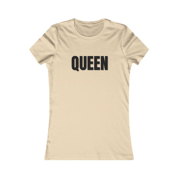 "Queen" Graphic Tee, Stylish Women's Shirt, Gift for Her, Casual Wear, Birthday Gift, Affirmation Top, Trendy Fashion Tee