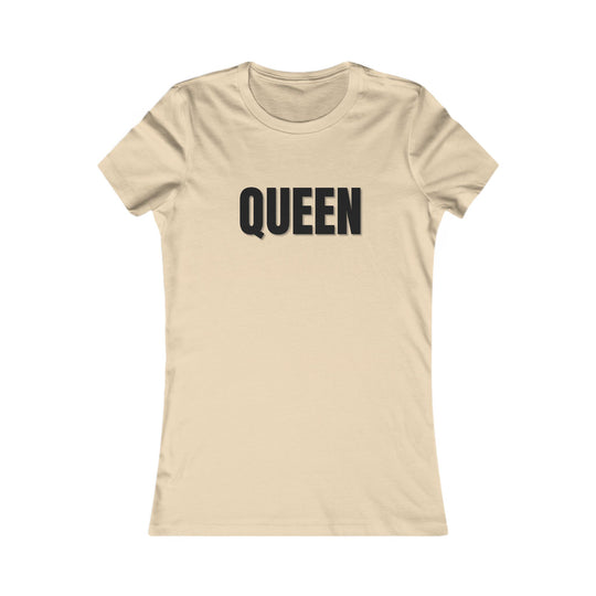 "Queen" Graphic Tee, Stylish Women's Shirt, Gift for Her, Casual Wear, Birthday Gift, Affirmation Top, Trendy Fashion Tee