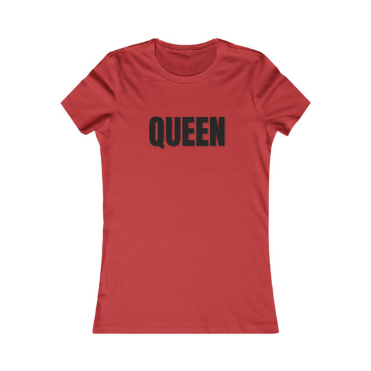 "Queen" Graphic Tee, Stylish Women's Shirt, Gift for Her, Casual Wear, Birthday Gift, Affirmation Top, Trendy Fashion Tee