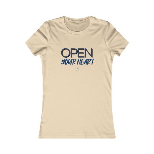 Open Your Heart Women’s Tee, Inspirational Mental Health Awareness Shirt