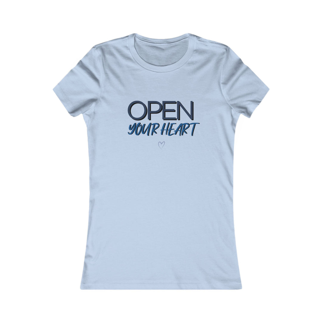 Open Your Heart Women’s Tee, Inspirational Mental Health Awareness Shirt