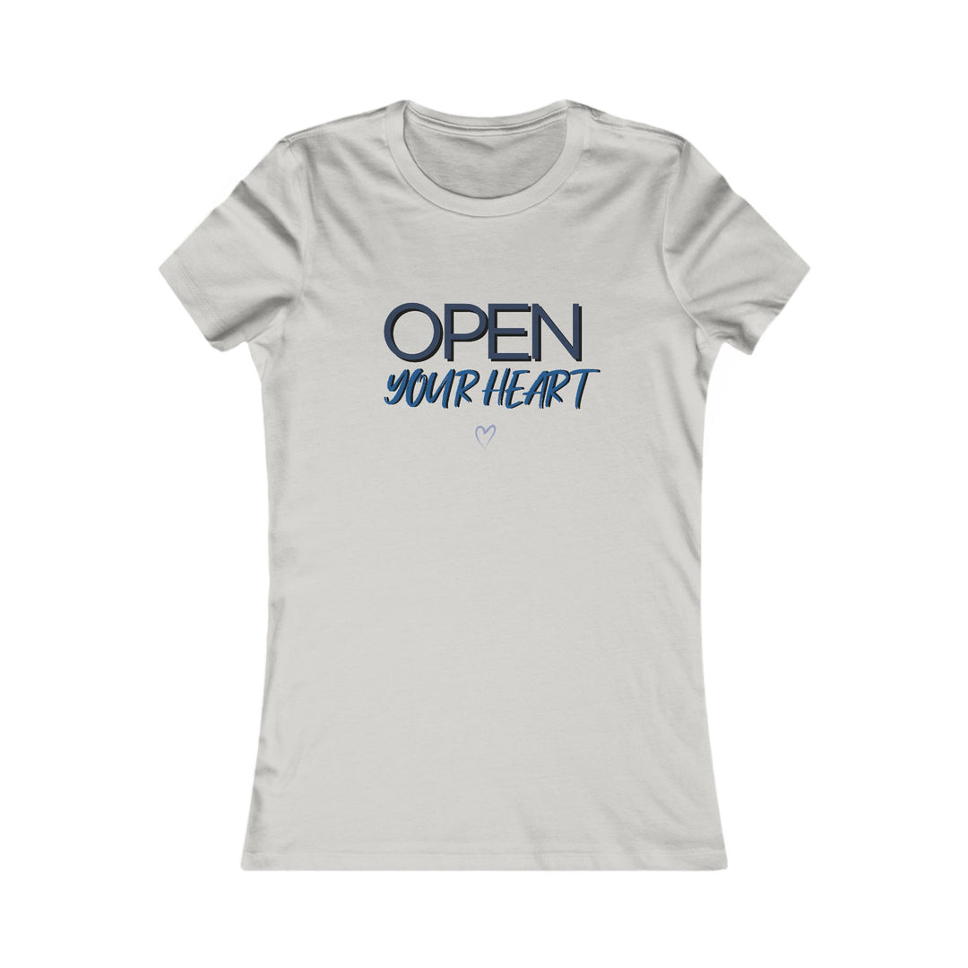 Open Your Heart Women’s Tee, Inspirational Mental Health Awareness Shirt