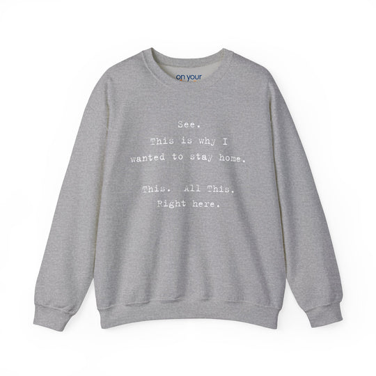See This is Why Crew Neck, Snarky Social Battery Mental Health Shirt
