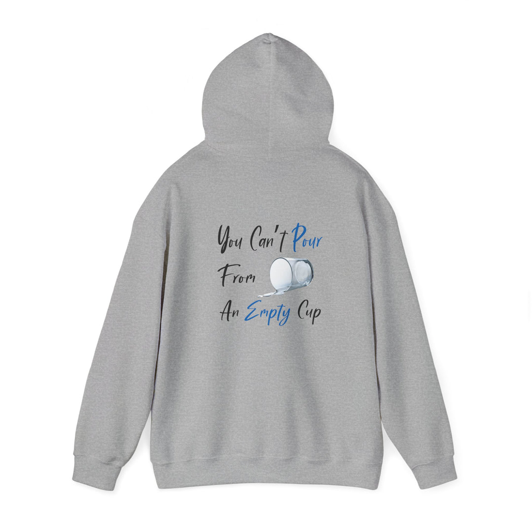 Empty Cup Hoodie, Self-Care Reminder Jacket