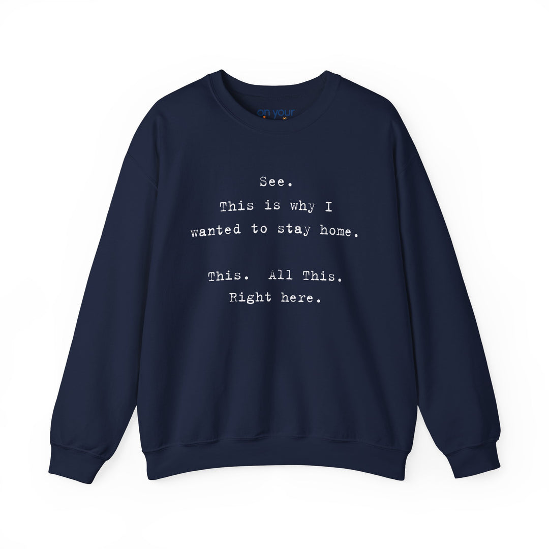 See This is Why Crew Neck, Snarky Social Battery Mental Health Shirt