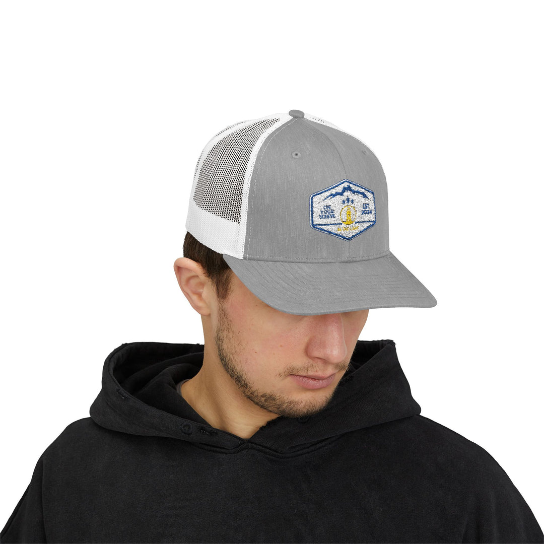 Be The Lighthouse - Trucker Hat - Leave Your Mark on Others | Snapback Trucker Cap | Outdoor Adventure Hat, Gift for Nature Lovers, Casual Style, Everyday Wear, Camping Accessory