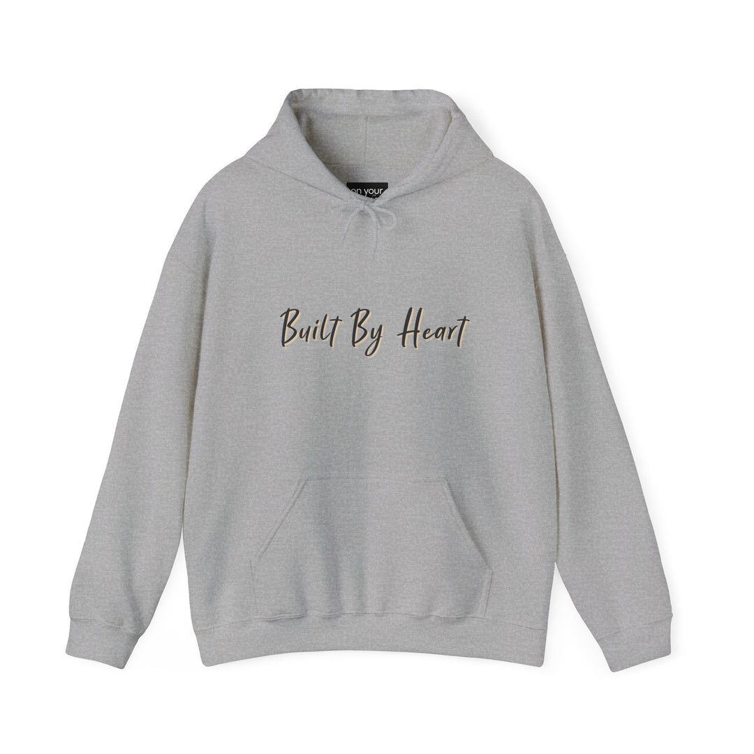 Built by Heart Hoodie Jacket with Unique Design Crafted with Love Outerwear