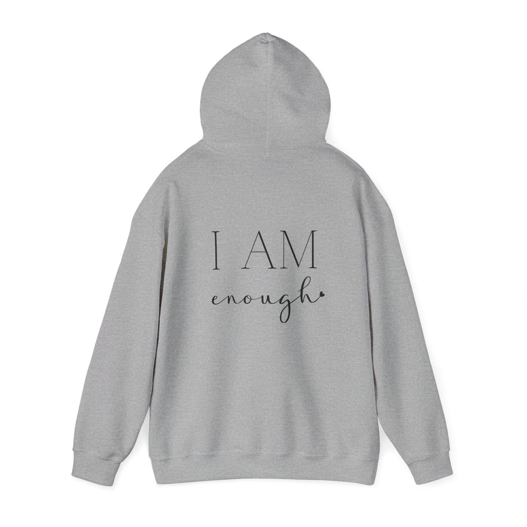 I am Enough Empowerment Hoodie Jacket and Self-Love Graphic Outerwear