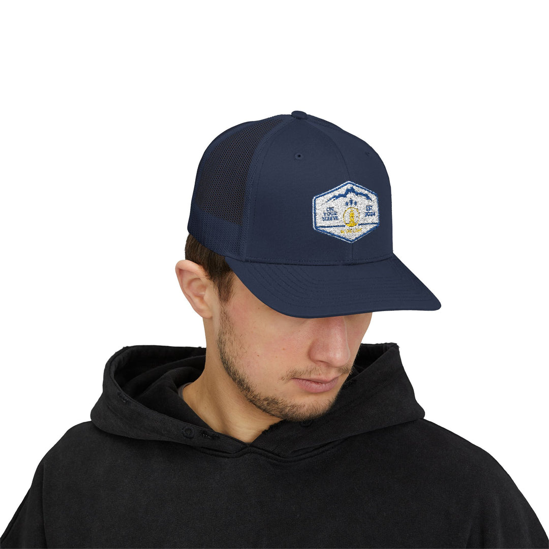 Be The Lighthouse - Trucker Hat - Leave Your Mark on Others | Snapback Trucker Cap | Outdoor Adventure Hat, Gift for Nature Lovers, Casual Style, Everyday Wear, Camping Accessory