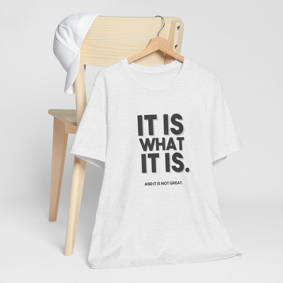 It Is What It Is, And It Is Not Great - Humor - T-Shirt
