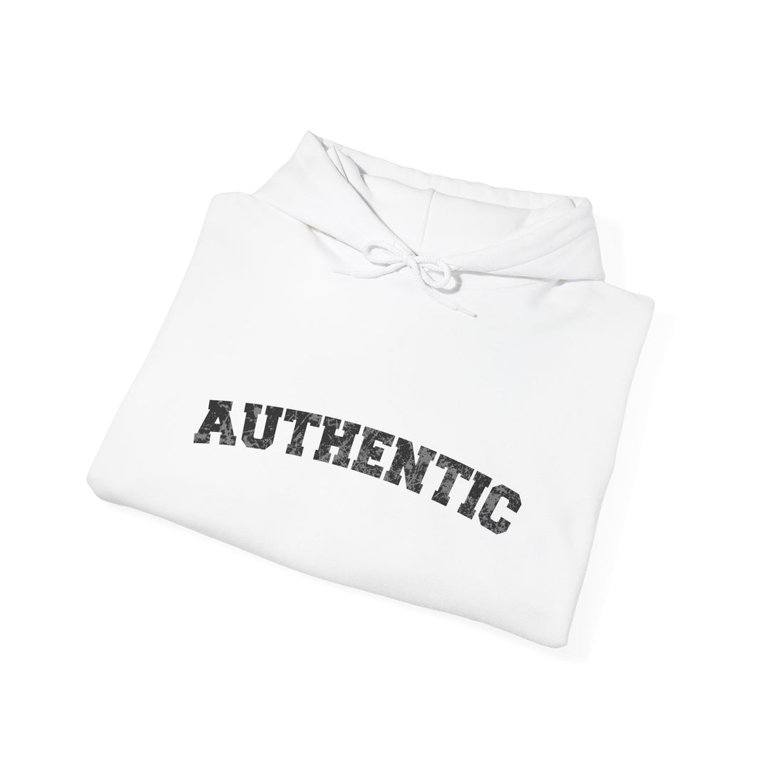 Authentic Quote Hoodie Jacket, Genuine and Inspiring Outerwear