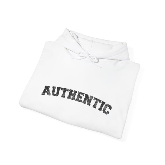 Authentic Quote Hoodie Jacket, Genuine and Inspiring Outerwear