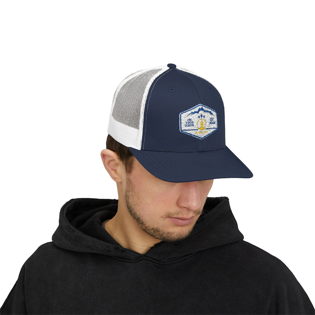 Be The Lighthouse - Trucker Hat - Leave Your Mark on Others | Snapback Trucker Cap | Outdoor Adventure Hat, Gift for Nature Lovers, Casual Style, Everyday Wear, Camping Accessory