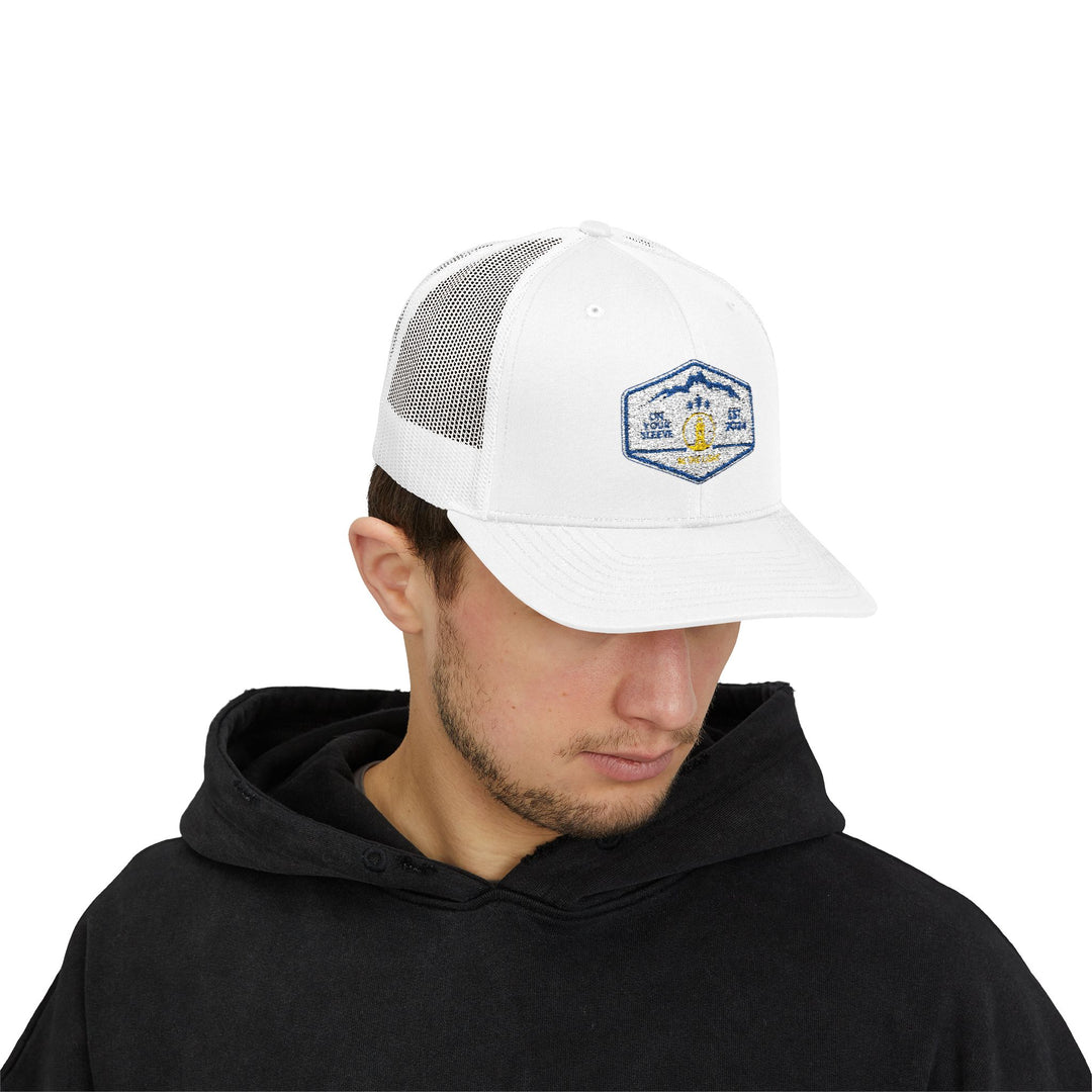 Be The Lighthouse - Trucker Hat - Leave Your Mark on Others | Snapback Trucker Cap | Outdoor Adventure Hat, Gift for Nature Lovers, Casual Style, Everyday Wear, Camping Accessory