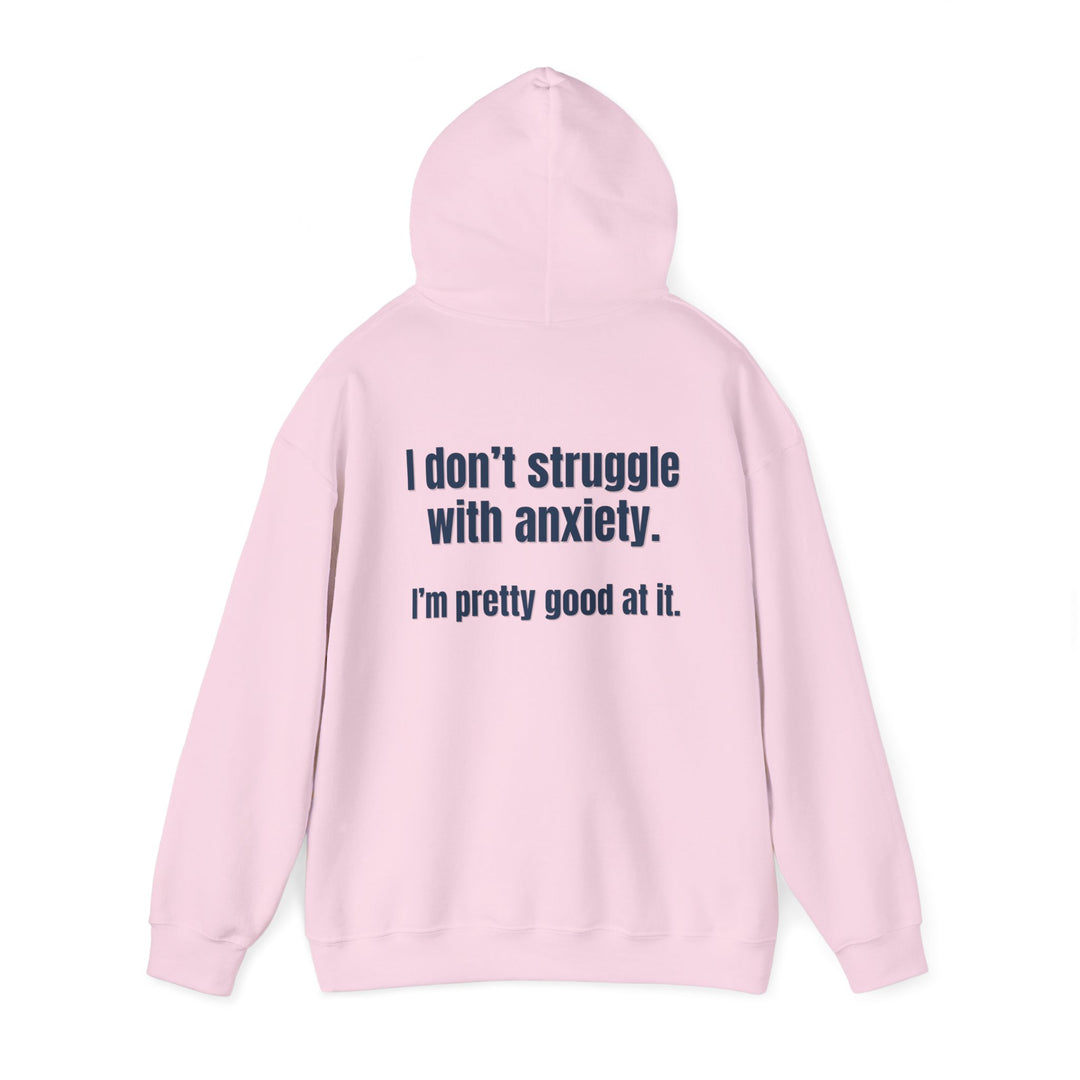 Anxiety Expert Hoodie, Self-Aware Humor Mental Health Apparel