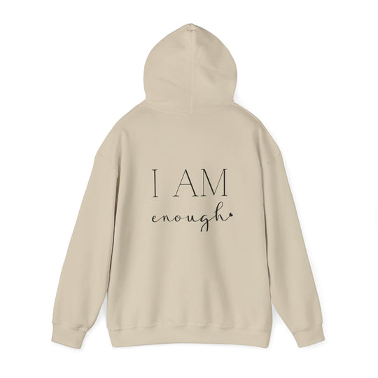 I am Enough Empowerment Hoodie Jacket and Self-Love Graphic Outerwear