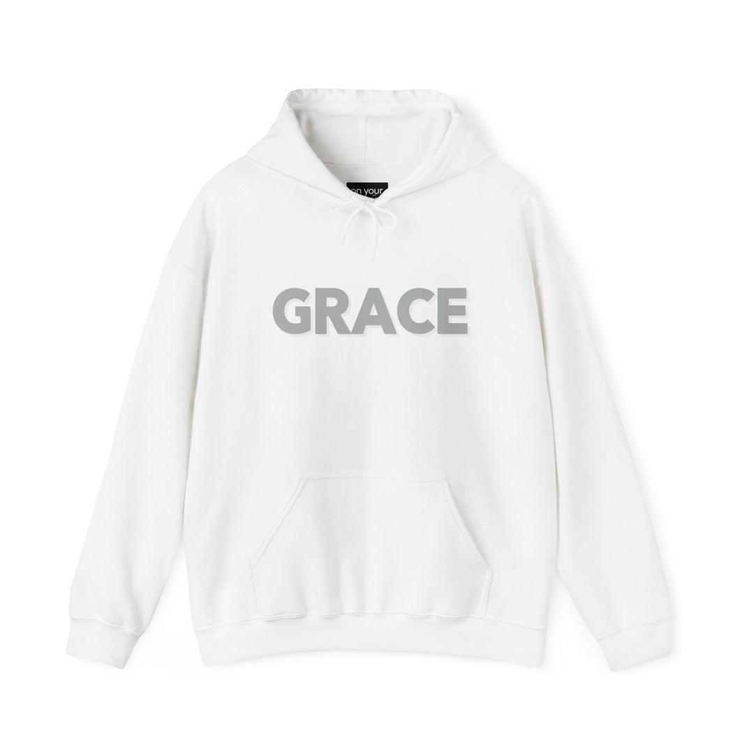 Grace Script Hoodie Jacket with Elegant Inspirational Design