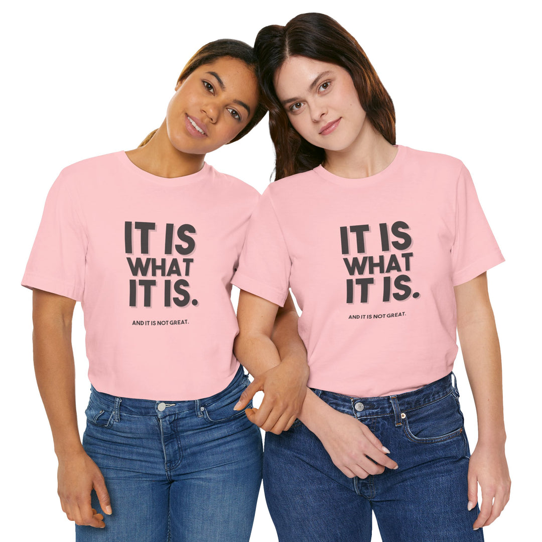 It Is What It Is, And It Is Not Great - Humor - T-Shirt