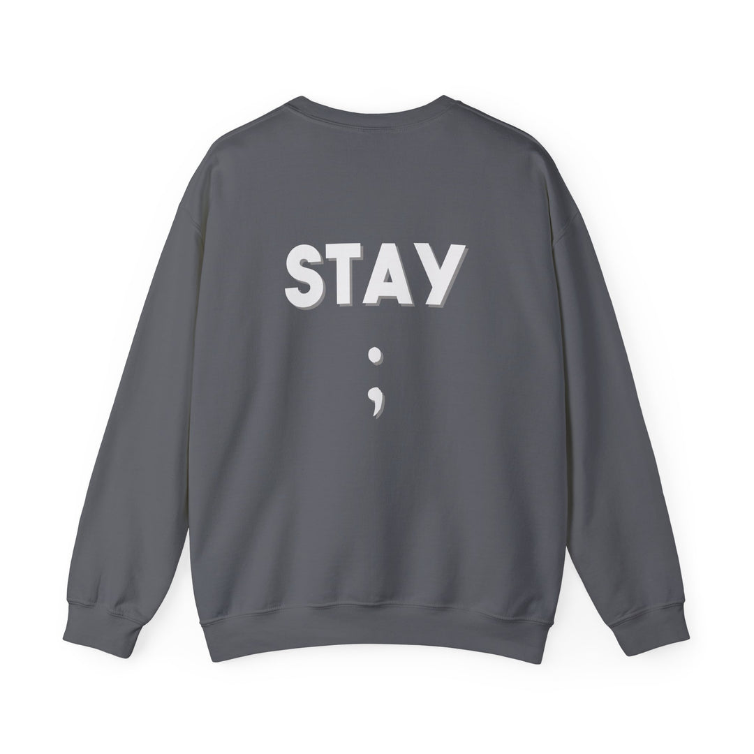 Stay Semicolon Hoodie,Resilience Mental Health Support Apparel