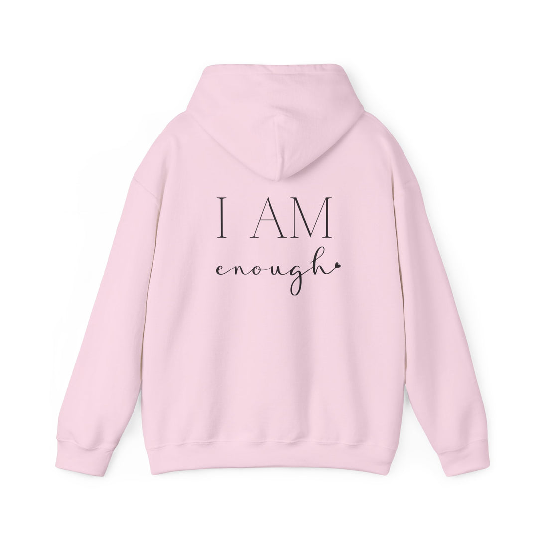 I am Enough Empowerment Hoodie Jacket and Self-Love Graphic Outerwear