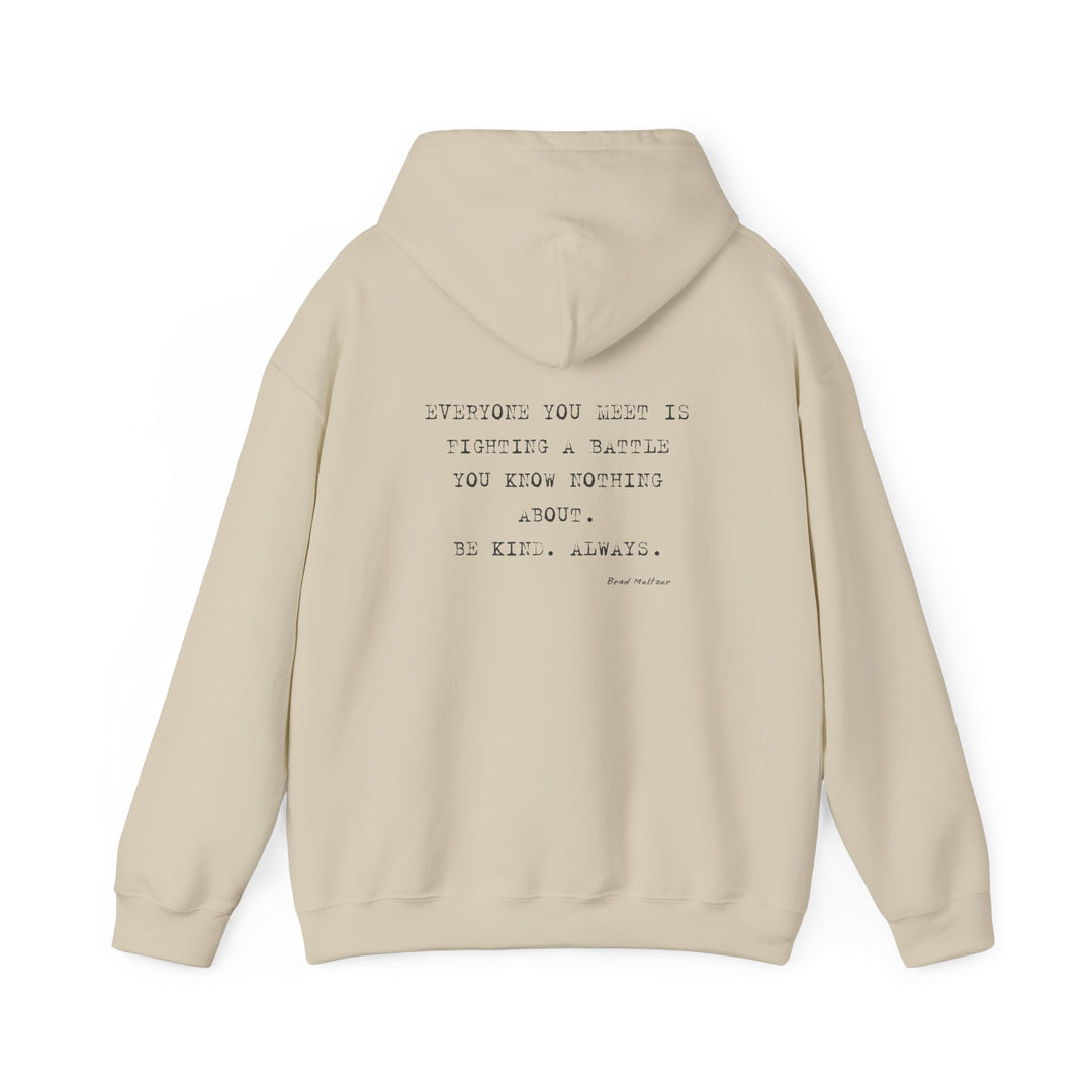 Empathy Quote Hoodie Jacket, Thoughtful Awareness Outerwear
